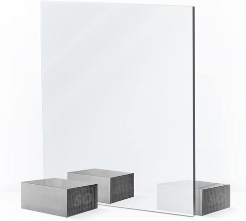 SPEEDYORDERS Two Way Mirror 2 Way Acrylic Mirror Sheet - 2 Way Mirror See Through Mirror - Plexiglass Sheet - Smart Mirror - Two Way Mirror - Made in USA 1/8" 2 Pack - Gforge 6.5"x11" in Kuwait
