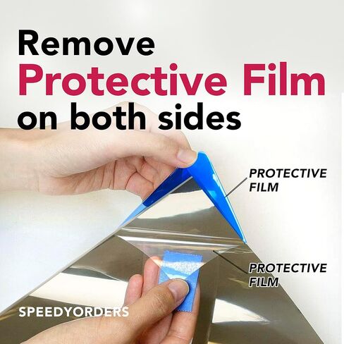 SPEEDYORDERS Two Way Mirror 2 Way Acrylic Mirror Sheet - 2 Way Mirror See Through Mirror - Plexiglass Sheet - Smart Mirror - Two Way Mirror - Made in USA 1/8" 2 Pack - Gforge 6.5"x11" in Kuwait