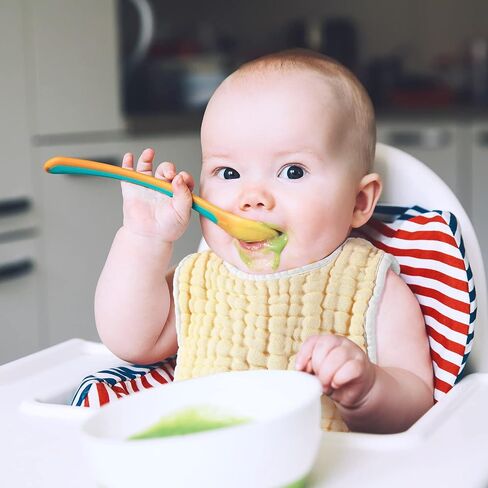 Tatuo 50 Pcs Muslin Baby Bibs Muslin Cotton Bibs for Baby Girls and Boys, Baby Bandana Drool Bibs Absorbent Newborn Teething Bibs 6 Layers Muslin Bibs with Snap Button for Infant Teething and Drooling in Saudi Arabia