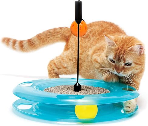 Kitty City Swat Track Cat Toy, 3 Toys in 1 Cat Toy for Cat and Kitty, 10.5" x 12.00" x 12.00, CM-0209-CS01 in Kuwait