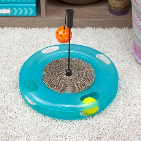 Kitty City Swat Track Cat Toy, 3 Toys in 1 Cat Toy for Cat and Kitty, 10.5" x 12.00" x 12.00, CM-0209-CS01 in Kuwait