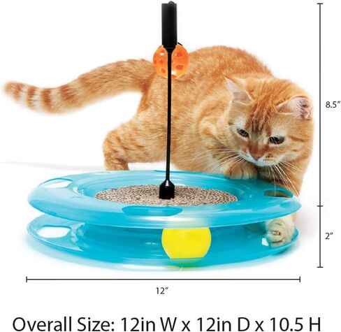 Kitty City Swat Track Cat Toy, 3 Toys in 1 Cat Toy for Cat and Kitty, 10.5" x 12.00" x 12.00, CM-0209-CS01 in Kuwait