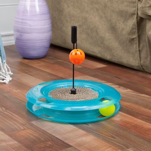 Kitty City Swat Track Cat Toy, 3 Toys in 1 Cat Toy for Cat and Kitty, 10.5" x 12.00" x 12.00, CM-0209-CS01 in Kuwait