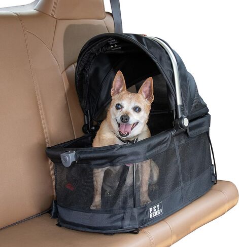 Pet Gear View 360 Pet Safety Carrier & Car Seat for Small Dogs & Cats Push Button Entry in Saudi Arabia