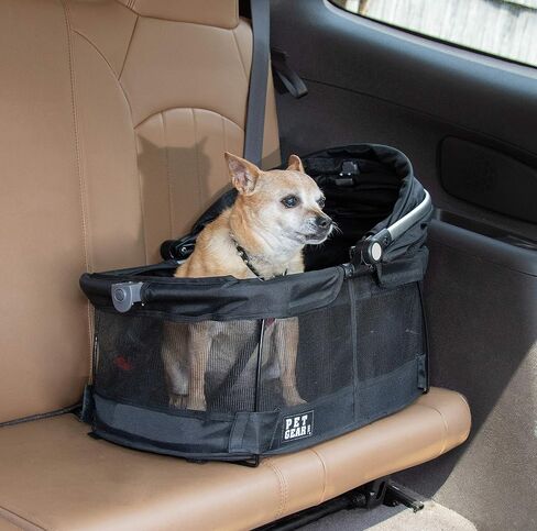 Pet Gear View 360 Pet Safety Carrier & Car Seat for Small Dogs & Cats Push Button Entry in Saudi Arabia