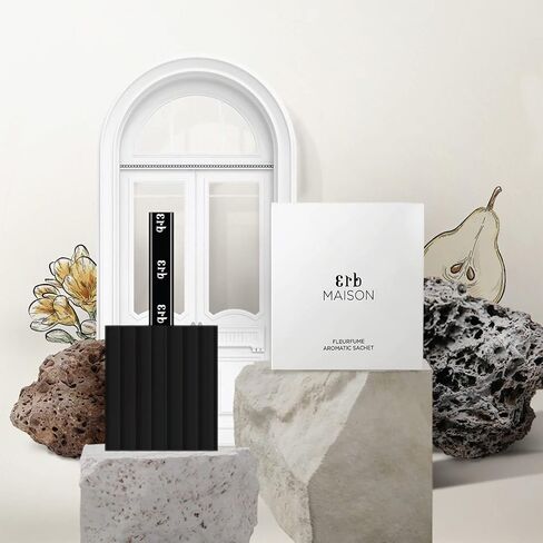 كيس عطري من Erb Maison White Winter Fleurfume 40 جرام (بلوط إنجليزي، بندق، خشب الصندل) للخزانة أو السيارة أو خزانة الملابس أو الدرج in Kuwait