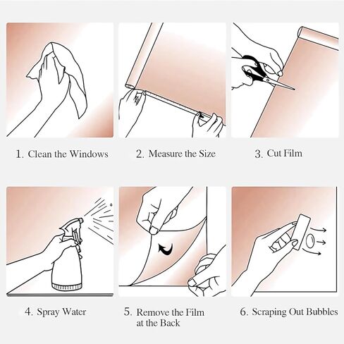 فيلم خصوصية النافذة، فيلم تظليل النافذة لحجب الشمس في المنزل، غطاء تظليل النافذة في اتجاه واحد للتحكم في الحرارة، طبقة عاكسة للضوء مع أدوات تركيب مجانية (أزرق فضي، 17.5 بوصة × 9.8 قدم) in Kuwait