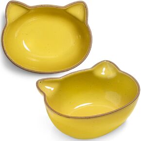 Ceramic Cat Bowls | Himalayan (Large), Set of 2 | Cute Cat Shaped Bowls | Food Safe for Cats or People | Snack Bowls | Fruit Bowl | Ice Cream Bowls | Nut Bowls | Lunch Bowls