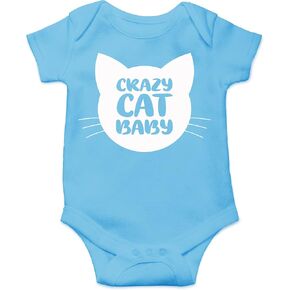 CBTwear Crazy Cat Baby Cute Bodysuit Funny Infant Outfit in Saudi Arabia