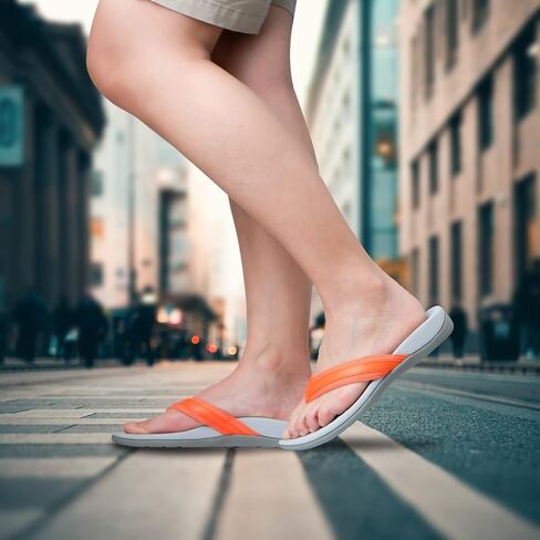 صندل نسائي لتقويم العظام يدعم قوس القدم لعلاج التهاب اللفافة الأخمصية وتخفيف آلام الكعب المسطح، ناعم ممتص للصدمات على الشاطئ، صندل داعم ومريح لتقويم العظام in Kuwait