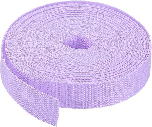 MECCANIXITY Heavyweight Polypropylene Webbing Strap 1" 10 Yards Light Purple Strapping Band for Outdoor in Saudi Arabia