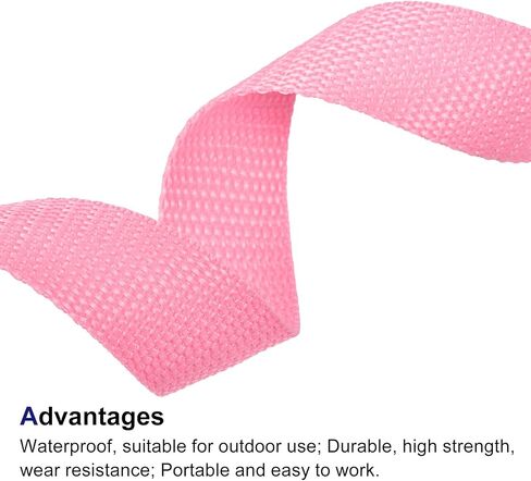 MECCANIXITY Heavyweight Polypropylene Webbing Strap 1" 10 Yards Light Purple Strapping Band for Outdoor in Saudi Arabia