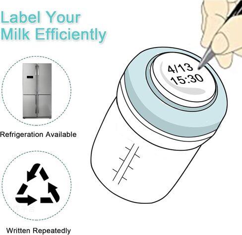 COMI Wide Neck Glass Breastmilk Collection n Storage Bottle, 2 Packs,10oz with Screw Ring Sealing Disk,Re-markable Sealing Disc,BPA Free,Fits Breast Pumps&Nipples(2 Green Lids) in Kuwait