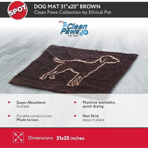 SPOT Ethical Pets Clean Paws Micro Fiber Dog Mat in Saudi Arabia