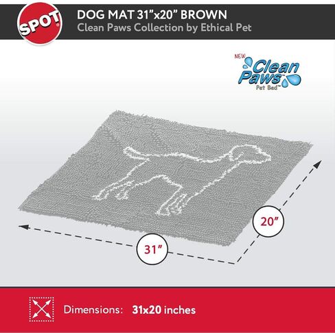 SPOT Ethical Pets Clean Paws Micro Fiber Dog Mat in Saudi Arabia