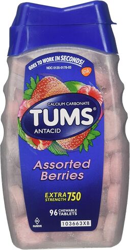 TUMS قوة إضافية 750، التوت، 96 قرصًا in Kuwait