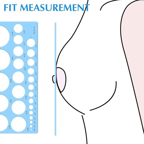 Nipple Rulers for Flange Sizing Measurement Tool, Breast Pump Size Flange Size Measure for Nipples, Breast Pump Sizing Tool - New Mothers Musthaves in Kuwait