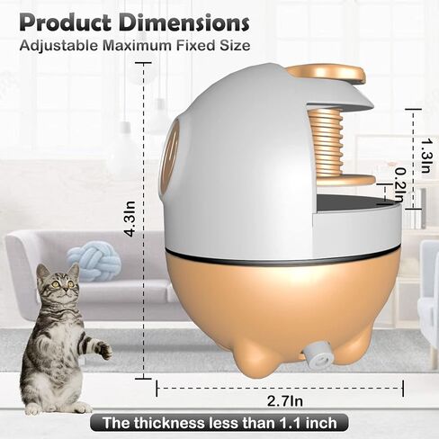 ألعاب القطط من ريوفلاي، لعبة مؤشر ليزر أوتوماتيكية 2 في 1 وألعاب ريش القطط، ألعاب القطط التفاعلية للقطط الداخلية، لعب المطاردة، مستلزمات الحيوانات الأليفة in Kuwait
