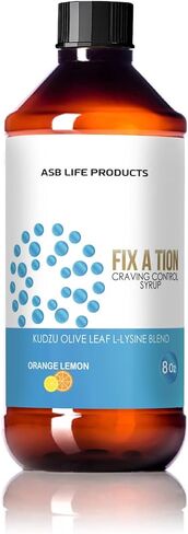 ASB Life Products Fixation Syrup Anti-Alcohol Cravings Management Alcohol Support Kudzu Milk Thistle L-lysine Olive Leaf Pancreatin in Saudi Arabia