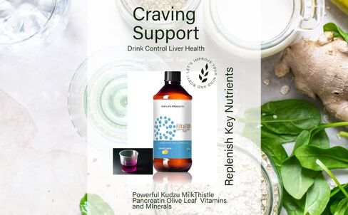 ASB Life Products Fixation Syrup Anti-Alcohol Cravings Management Alcohol Support Kudzu Milk Thistle L-lysine Olive Leaf Pancreatin in Saudi Arabia
