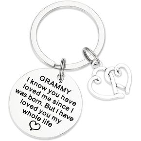 AHAETH Grammy Gifts Keychain Best Grammy Ever Bracelet Grammy Gift Bracelets Grammy Keychain