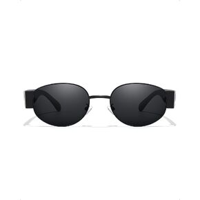 SODQW Retro Oval Sunglasses for Women, Wide 90s Vintage Designer Ladies Shades Trendy Fashion Sun Glasses