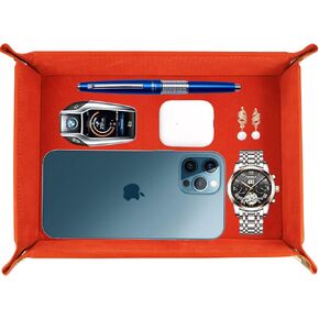 Socospace Valet Tray Organizer,EDC Tray,Catchall Tray for Jewelry,Wallets,Watches,Keys, Coins,Cell Phones,Glasses,Nightstand Tray Perfect for Nightstand,Entryway Table,Desk,Key Tray,Home Decor in Saudi Arabia
