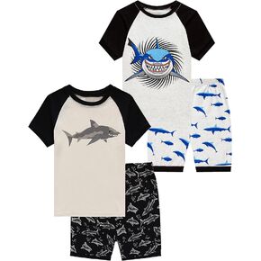 Family Feeling Boys Summer Pajamas Sets Short 100% Cotton Pjs in Saudi Arabia