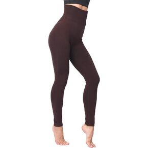 LUOYANXI High Waist Fleece Lined Leggings for Women Winter Warm Leggings Thick Tummy Control Leggings in Kuwait