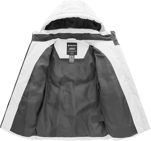 Wantdo Girl's Reversible Puffer Jacket Hooded Winter Jacket Warm Winter Coat Fleece Jacket in Saudi Arabia