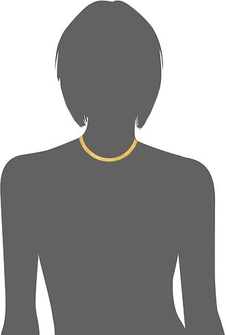 JewelStop 14k Solid Yellow Gold 4mm Super Flexible Herringbone Necklace - 7 8 16 18 20 24 in Kuwait