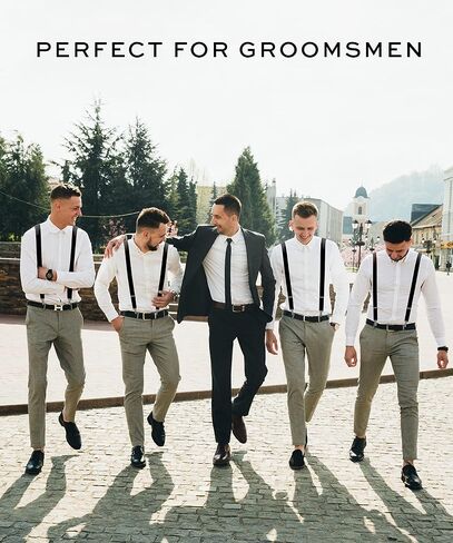 Suspenders for Men - Adjustable Size Elastic 1 inch Wide Y Shape Costume Suspenders Women Mens Suspenders Heavy Duty Clips in Saudi Arabia