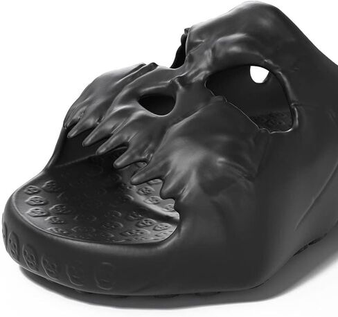 صنادل Hello Slippers على شكل جمجمة، شباشب سحابية من مادة EVA فائقة النعومة وصديقة للبيئة للنساء والرجال في الداخل والخارج in Kuwait