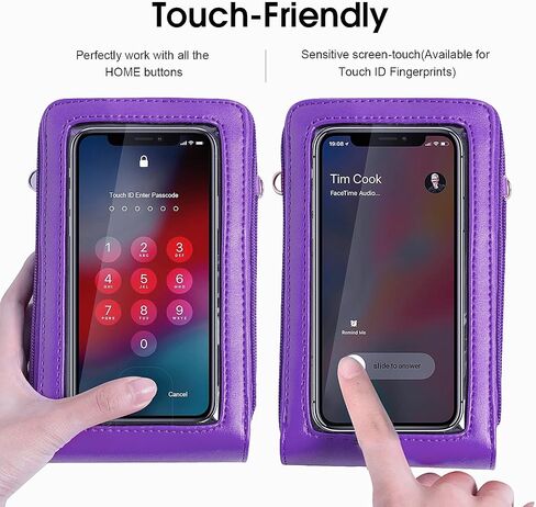 Crossbody Cellphone Purse Women Touch Screen Bag RFID Blocking Wallet Handbag Shoulder Strap in Kuwait