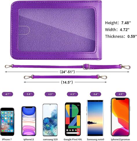 Crossbody Cellphone Purse Women Touch Screen Bag RFID Blocking Wallet Handbag Shoulder Strap in Kuwait