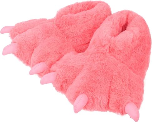 Women Plush Animal Paw Slippers Funny Novelty Bear Claw Slippers | Cozy Furry Warm Memory Foam Slippers Gifts for Halloween Christmas in Saudi Arabia