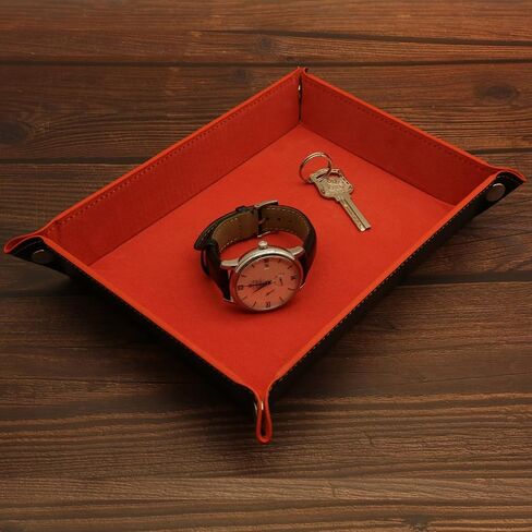 Socospace Valet Tray Organizer,EDC Tray,Catchall Tray for Jewelry,Wallets,Watches,Keys, Coins,Cell Phones,Glasses,Nightstand Tray Perfect for Nightstand,Entryway Table,Desk,Key Tray,Home Decor in Saudi Arabia