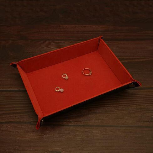 Socospace Valet Tray Organizer,EDC Tray,Catchall Tray for Jewelry,Wallets,Watches,Keys, Coins,Cell Phones,Glasses,Nightstand Tray Perfect for Nightstand,Entryway Table,Desk,Key Tray,Home Decor in Saudi Arabia