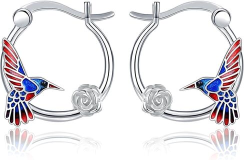 Fox/Pig/Mushroom/Cat Earrings Sterling Silver Cute Hoop Earrings Animal Jewelry Gifts for Women Daughter in Kuwait