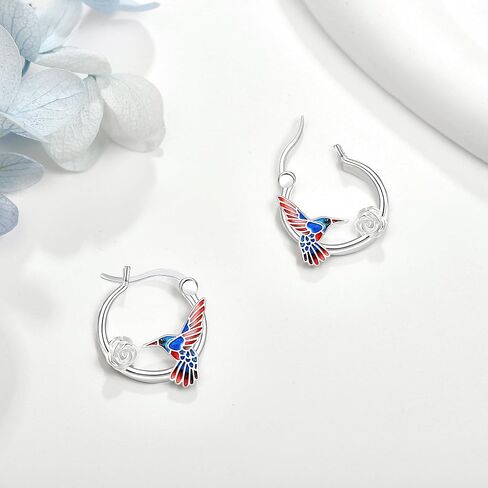 Fox/Pig/Mushroom/Cat Earrings Sterling Silver Cute Hoop Earrings Animal Jewelry Gifts for Women Daughter in Kuwait