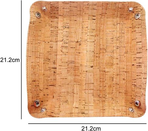 boshiho Valet Tray للرجال، مجوهرات جلدية Catchall مفتاح الهاتف عملة صندوق تغيير العلبة بجانب السرير صندوق تخزين (جلد الحصان المجنون - بني داكن) in Kuwait