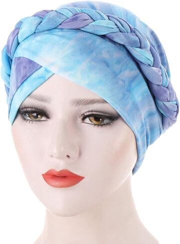 3 Pack Womens Printed Turban Hat Head Wraps Covers Chemo Cancer Beanies Cap Headwear in Kuwait