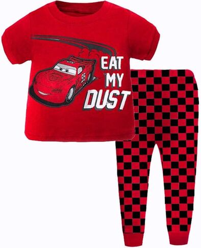 Toddler Boys Long Sleeve Rocket Dinosaur Pajamas Sets Pjs Cotton Sleepwear Infant Kids in Saudi Arabia