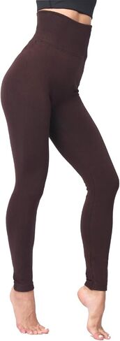 LUOYANXI High Waist Fleece Lined Leggings for Women Winter Warm Leggings Thick Tummy Control Leggings in Saudi Arabia