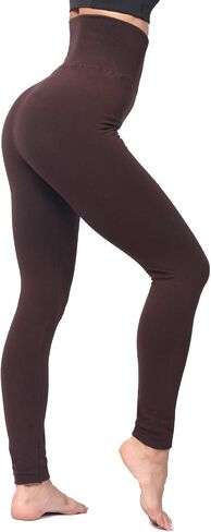LUOYANXI High Waist Fleece Lined Leggings for Women Winter Warm Leggings Thick Tummy Control Leggings in Saudi Arabia