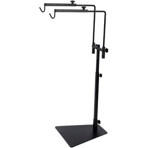 حامل مصباح الزواحف، دعامة مصباح للحيوانات الأليفة، خطافين قابلان للتعديل، حامل مصباح أرضي معدني، دعم المصباح للزواحف أو النباتات العصارية، ضوء تسخين تررم زجاجي in Kuwait