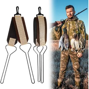 Wowangce 2 Pcs Duck Strap Duck Tote Strap Holder Metal Loop Duck Carrier Goose Birds Hanger Carrier with Heavy Duty Attachment Clip in Saudi Arabia