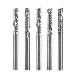 نهاية طاحونة ، 5 قطع 1/8 بوصة عرقوب 3.0 مم × 12 مم كربيد شقة الأنف نهاية مطحنة القاطع CNC راوتر قطع الناي للخشب الألومنيوم الصلب التيتانيوم in Kuwait