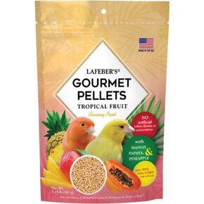 LAFEBER'S Tropical Fruit Gourmet Pellets Pet Bird Food, No Added Sugar, Made with Non-GMO and Human-Grade Ingredients, for Canaries, 1.25 lb in Kuwait