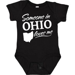 inktastic Someone in Ohio Loves Me Baby Bodysuit